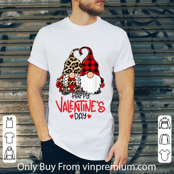 Original Happy Valentine's Day Gnomes Couple Valentines Day shirt 2