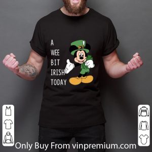 Top Mickey’s Mouse A Wee Bit Irish Today shirt 5