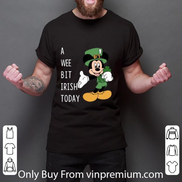 Top Mickey’s Mouse A Wee Bit Irish Today shirt 3