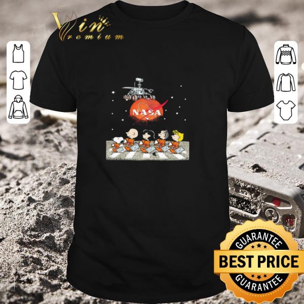 Awesome The Peanuts Abbey Road NASA Mars shirt 1