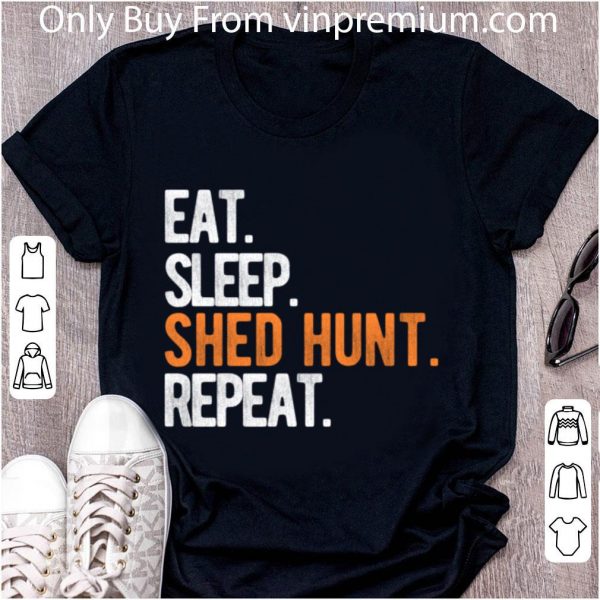 Pretty Eat Sleep Shed Hunt & Repeat Funny Deer Antler shirt 2