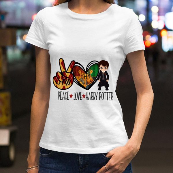 Awesome St. Patrick's day Peace Love Harry Potter shirt 2