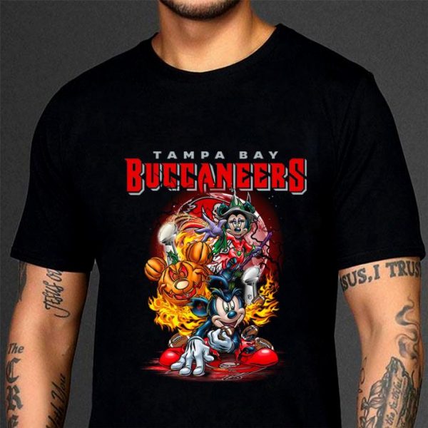Original Tampa Bay Buccaneers Mickey mouse and Minnie mouse shirt 3