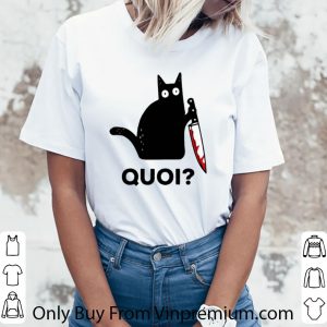 Nice Black Cat Michael Myers Quoi shirt 5