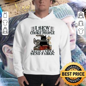 Awesome Black cat i sew so i don't choke people save a life send fabric shirt 6