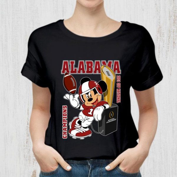 Original Mickey mouse Alabama Crimson Tide Champions 2021 CFP National shirt 2