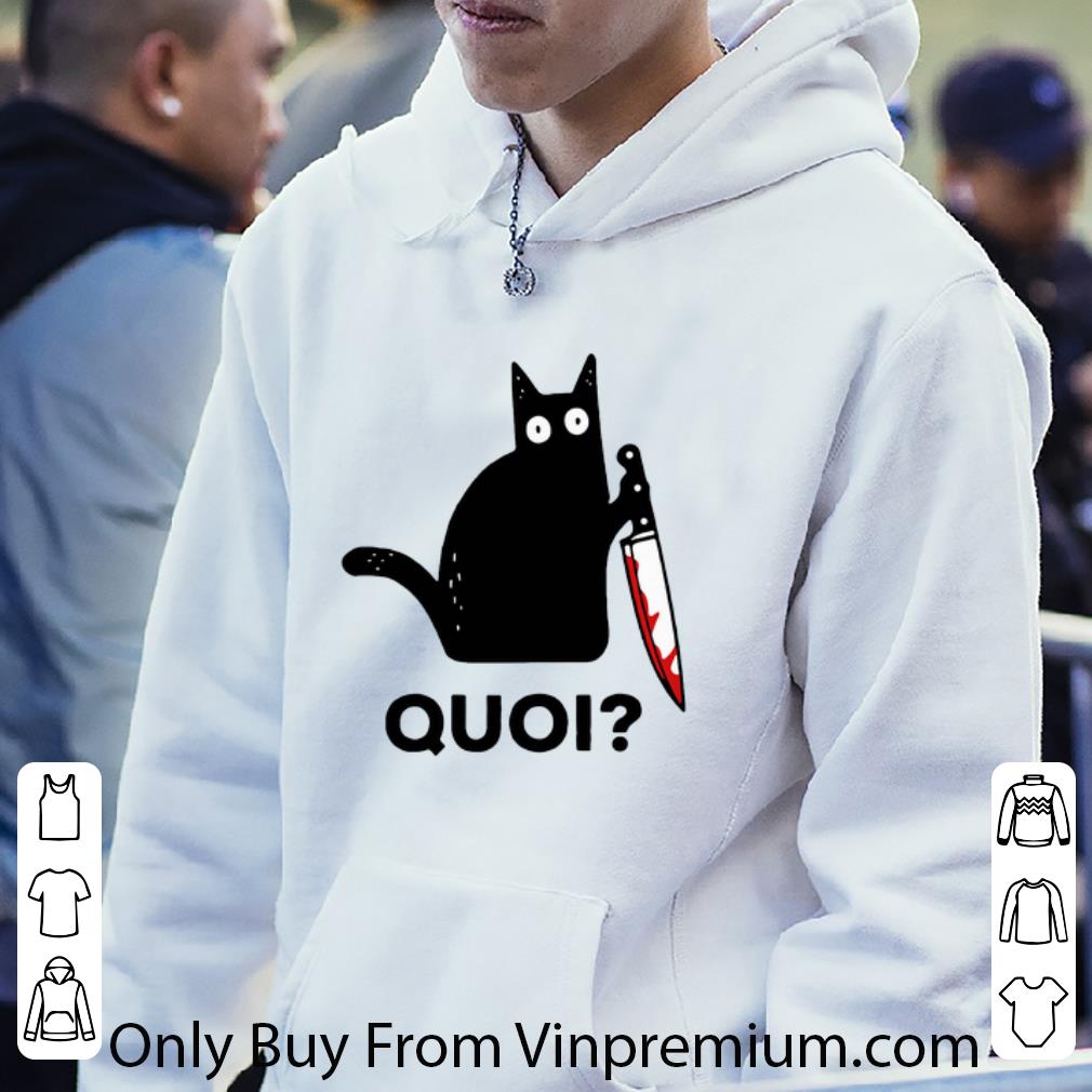 Nice Black Cat Michael Myers Quoi shirt