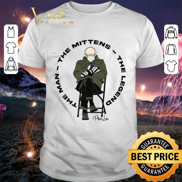 Official Bernie Sanders Sitting Inauguration The Mittens The Legend The Man Shirt 1