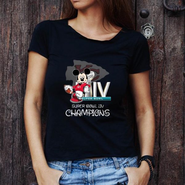 Awesome Kansas City Chiefs Mickey Mouse Super Bowl Liv Champions shirt 1