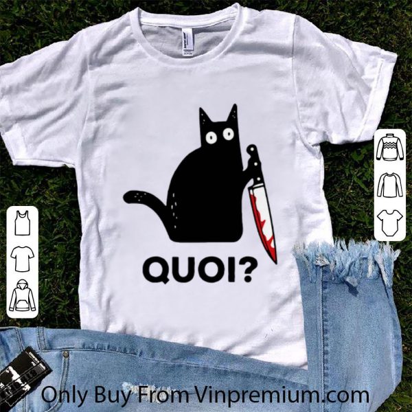 Nice Black Cat Michael Myers Quoi shirt 1
