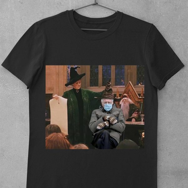 Official Harry Potter Bernie Sanders Mittens Sitting Inauguration Meme Shirt 1