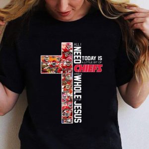 Premium All I Need Today Is A Little Bit Of Kansas City Chiefs Signatures And A Whole Lot Of Jesus Shirt 5