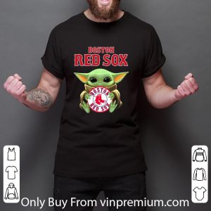 Pretty Softball Baby Yoda Hug Boston Red Sox shirt 5