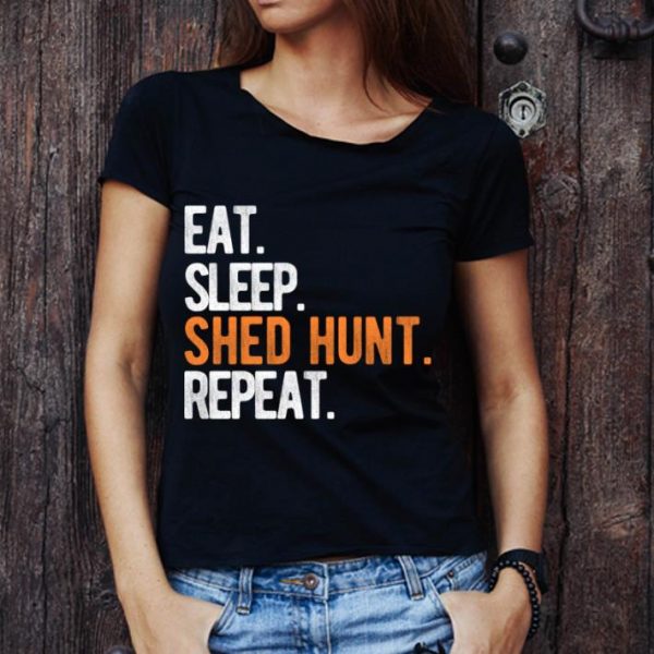 Pretty Eat Sleep Shed Hunt & Repeat Funny Deer Antler shirt 1