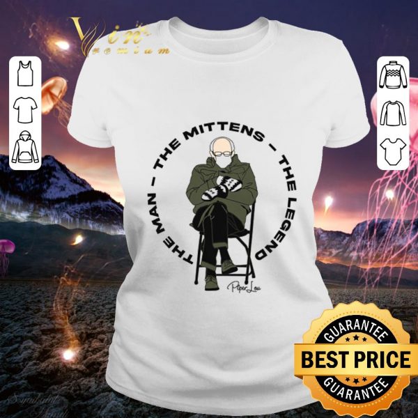 Official Bernie Sanders Sitting Inauguration The Mittens The Legend The Man Shirt 2