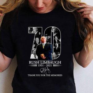 Hot 70 Years Of Rush Limbaugh RIP 1951-2021 Thank You For The Memories Shirt 5