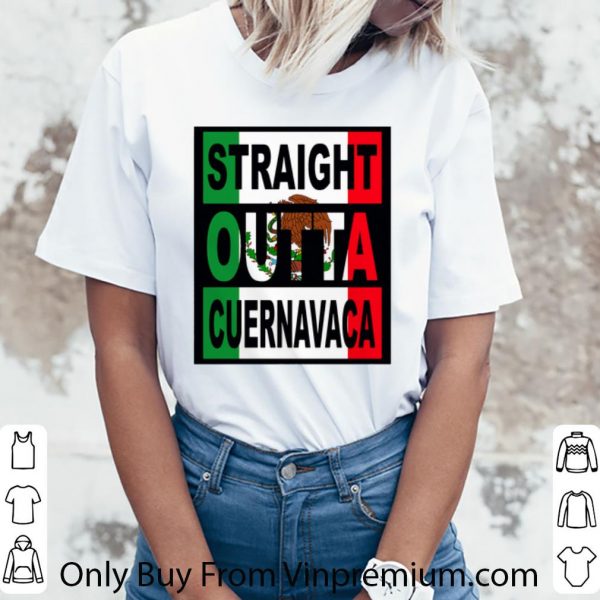 Official Straight Out Cuernavaca Mexico Flag shirt 3