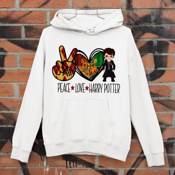 Awesome St. Patrick's day Peace Love Harry Potter shirt 4