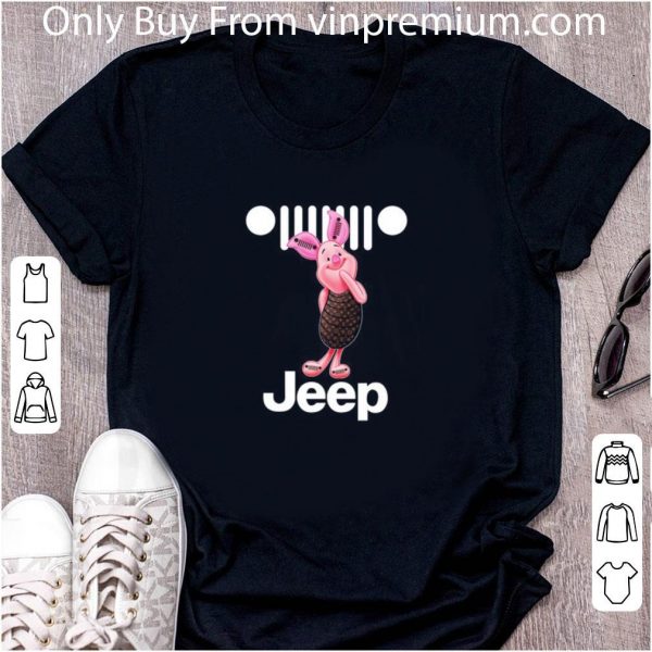 Official Piglet Winnie The Pooh With Jeep shirt 2