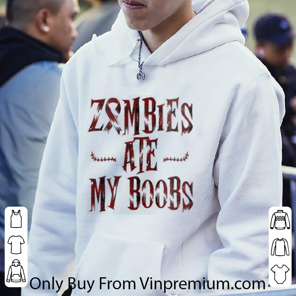 Top Breast Cancer Zombies Ate My Boobs shirt 7 Top Breast Cancer Zombies Ate My Boobs shirt