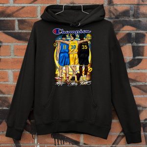 Funny Champion Golden State Warriors Stephen Curry Klay Thompson Kevin Durant Signatures Shirt 7