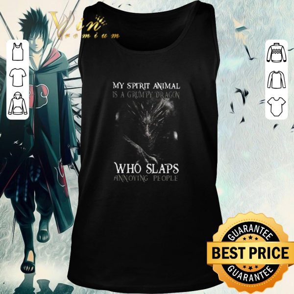 Awesome My Spirit Animal Is A Grumpy Dragon Who Slaps Annoying People shirt 2