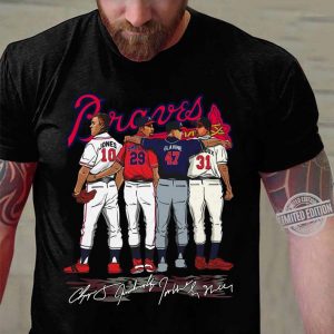 Funny Atlanta Braves Chipper Jones Smoltz Glavine Maddux all signature shirt 6