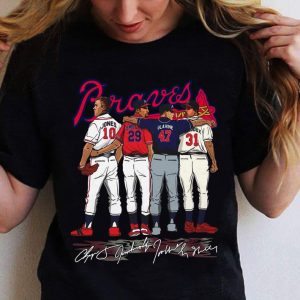 Funny Atlanta Braves Chipper Jones Smoltz Glavine Maddux all signature shirt 5