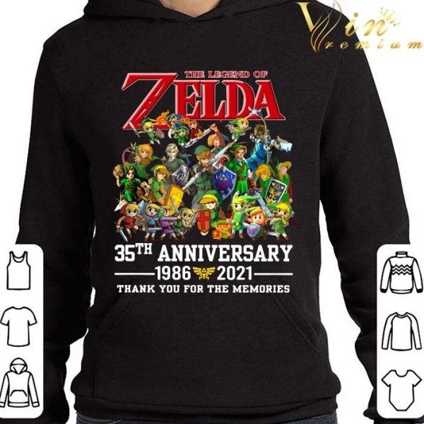 The Legend of Zelda 35th anniversary 1986-2021 thank you for the memories shirt 4