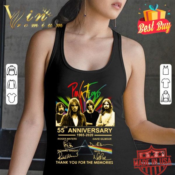 Official Pink Floyd 55th anniversary 1965-2020 signatures thank you for the memories shirt 3