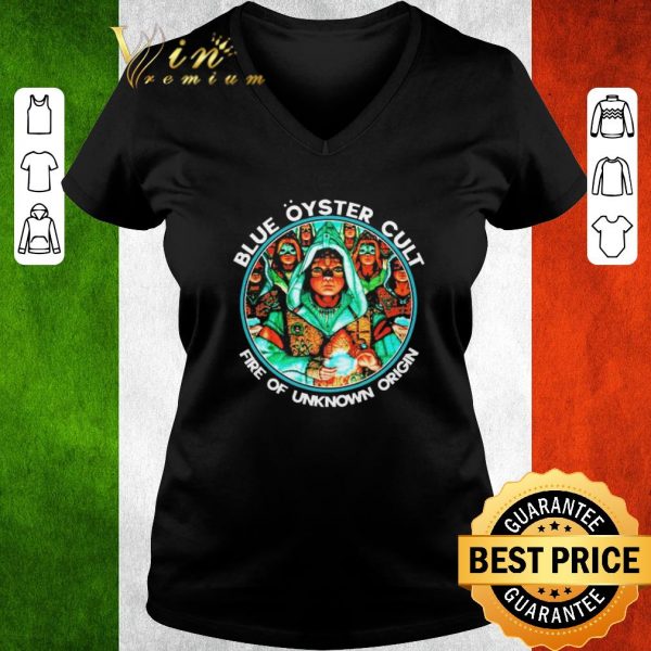 Funny Blue öyster cult fire of unknown origin shirt 3