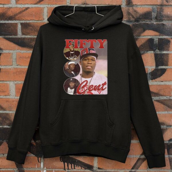 Awesome 50 Cent Fifty Cent Bootleg Rap Tee Black Vintage Style T-Shirt 4