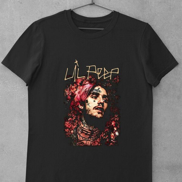 Official Lil Peep Black Bo Music Hip Hop Rap Trap Gustav Shirt 1