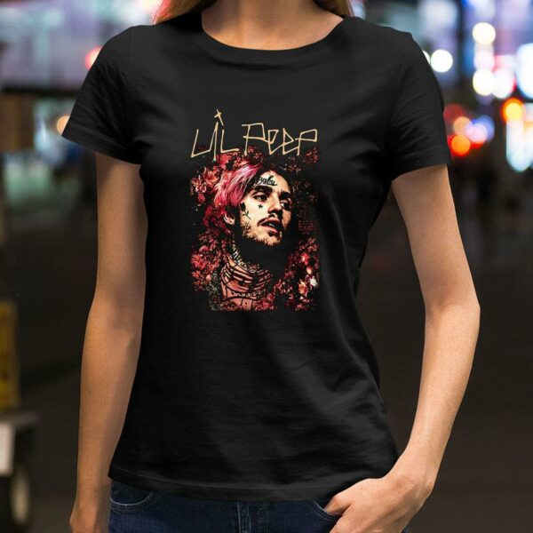 Official Lil Peep Black Bo Music Hip Hop Rap Trap Gustav Shirt 2