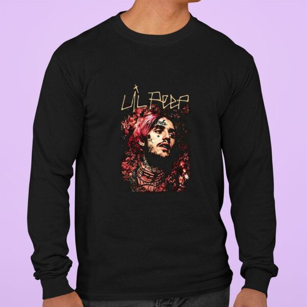 Official Lil Peep Black Bo Music Hip Hop Rap Trap Gustav Shirt 3