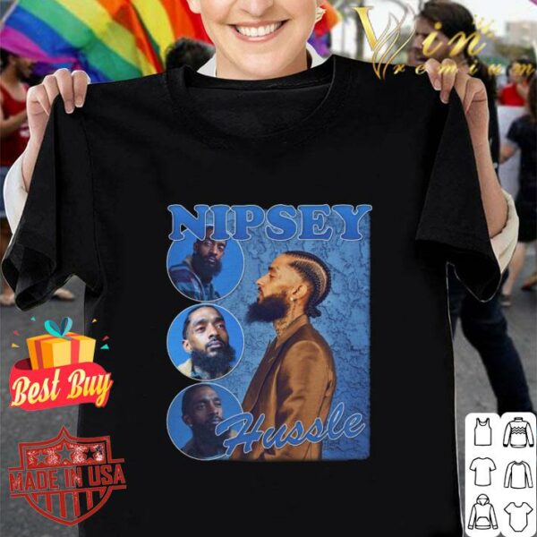 Hot Nipsey Hussle Travis Scott Bootleg Rap Vintage Style Shirt 1
