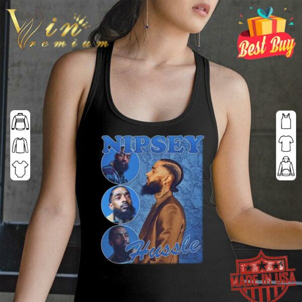 Hot Nipsey Hussle Travis Scott Bootleg Rap Vintage Style Shirt 3