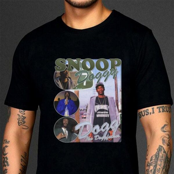 Awesome Snoop Doggy Dogg The Doggfather Snoop Dogg Rap Vintage Style Shirt 3