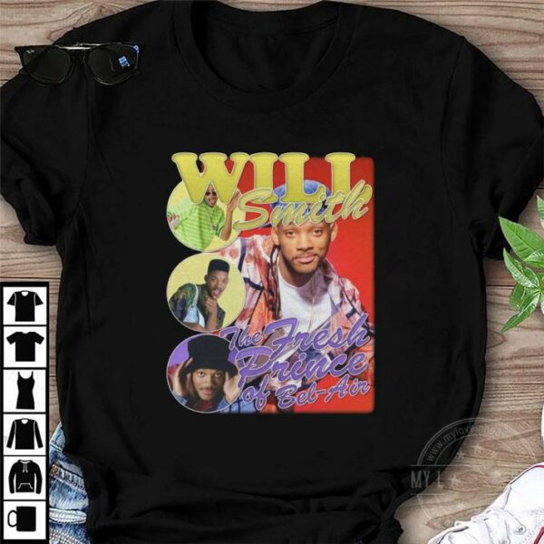 Will Smith The Fresh Prince Of The Bel-Air Bootleg Rap Vintage Style T-Shirt 1