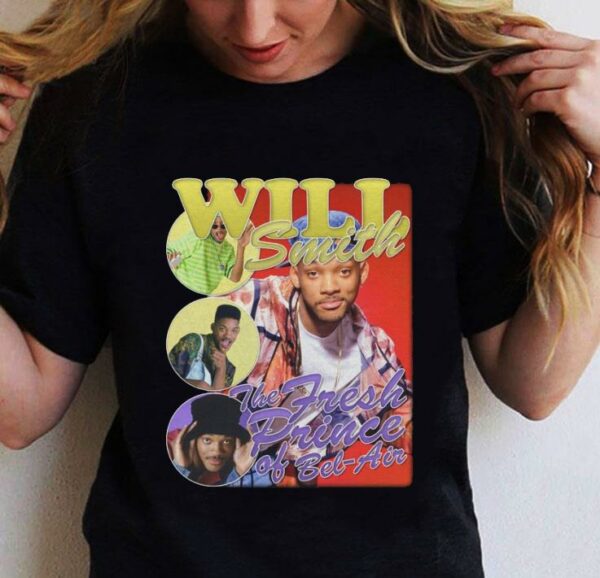 Will Smith The Fresh Prince Of The Bel-Air Bootleg Rap Vintage Style T-Shirt 2