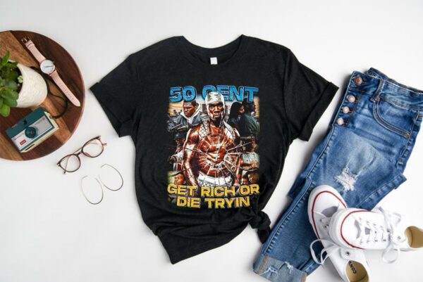 50 Cent Shirt, 50 Cent Get Rich or Die Tryin Shirt, Fiddy Cent Rapper Shirt 1
