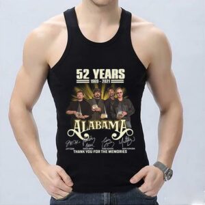 52 Years Alabama Thank You For The Memories Signatures Shirt, Alabama memories shirt 6