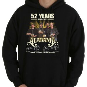 52 Years Alabama Thank You For The Memories Signatures Shirt, Alabama memories shirt 7