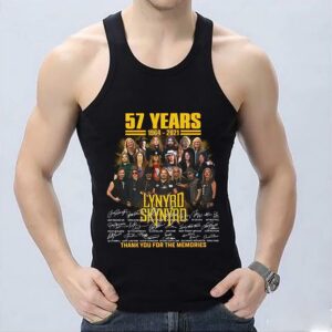 57 Years 1964-2021 Lynyrd Skynyrd Thank You For The Memories Signatures Shirt 6