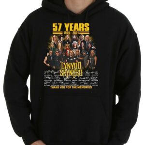 57 Years 1964-2021 Lynyrd Skynyrd Thank You For The Memories Signatures Shirt 7