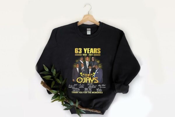 63 Years 1958-2021 The O'Jays Thank You For The Memories Shirt 2