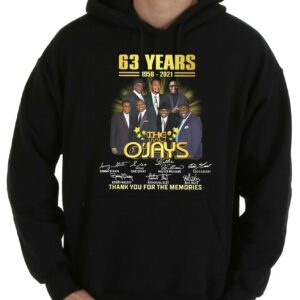 63 Years 1958-2021 The O'Jays Thank You For The Memories Shirt 7