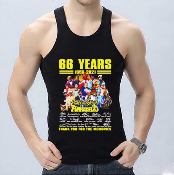 66 Years Parliament Funkadelic Thank You signatures Shirt, 66 Years Parliament Funkadelic Shirt 3