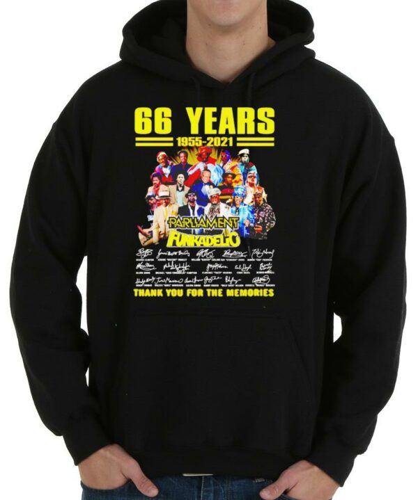 66 Years Parliament Funkadelic Thank You signatures Shirt, 66 Years Parliament Funkadelic Shirt 4