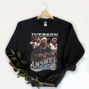 Allen Iverson T-Shirt, Iverson Vintage Shirt, the Answer Vintage Sweatshirts Shirt 5